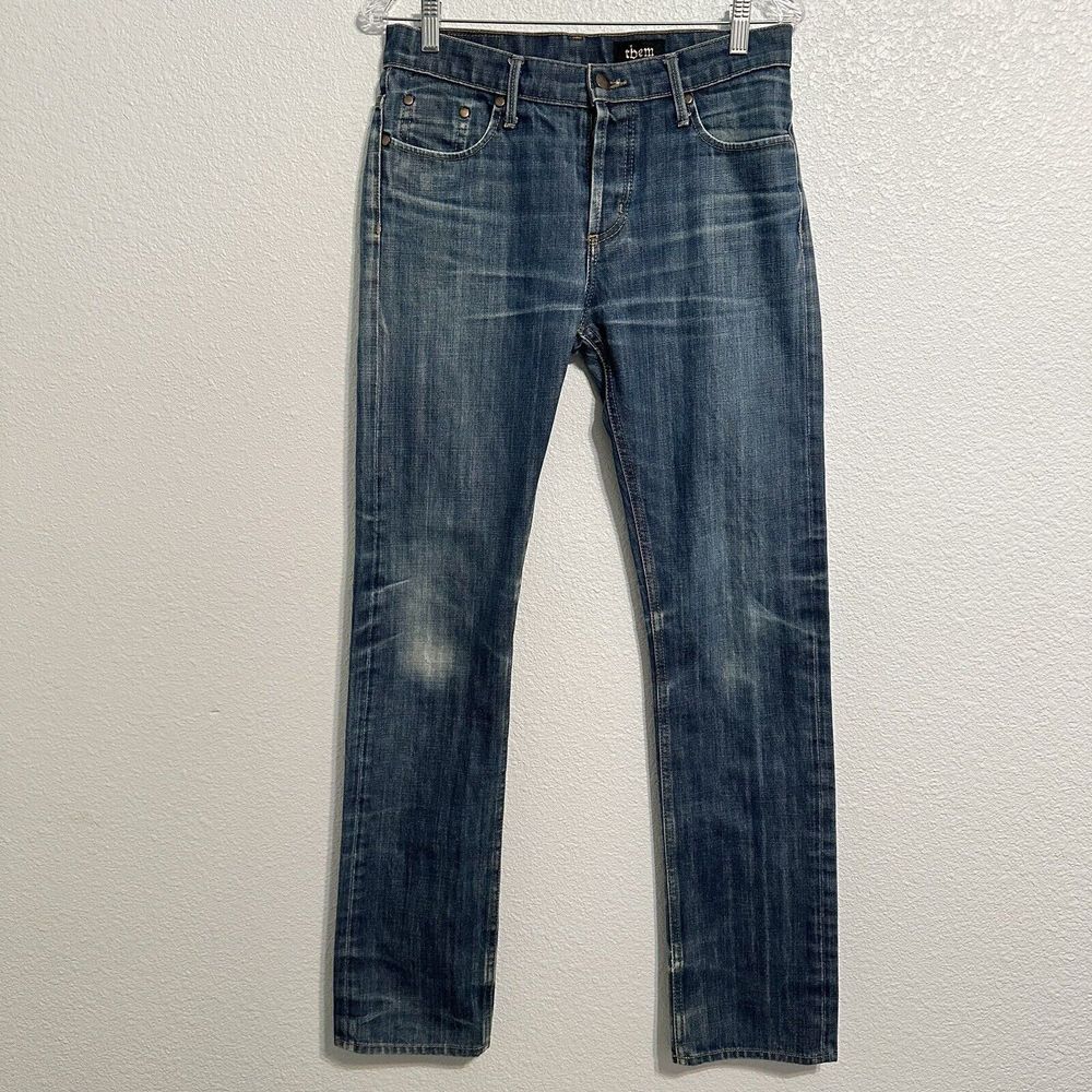 Thvm Them Atelier Jeans Men’s Size 30 Blue Premium Denim Made In USA Slim Fit